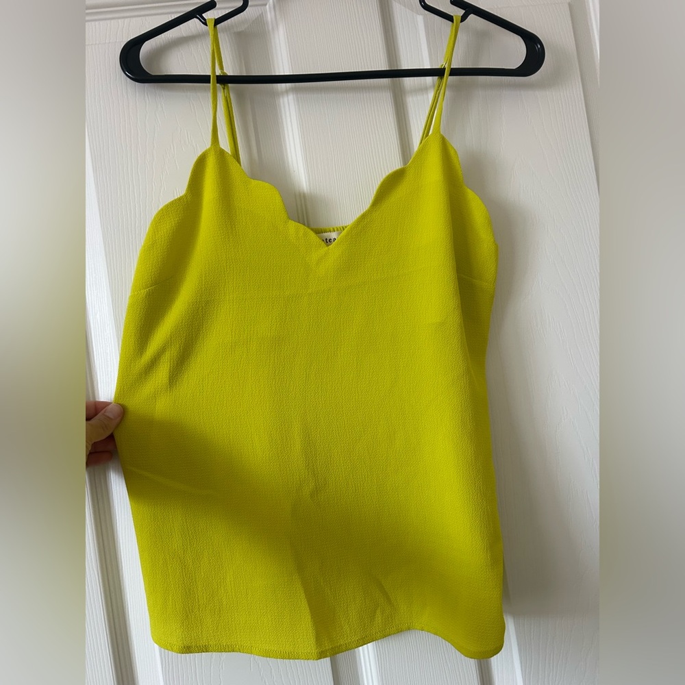 Monteau Yellow Asymmetrical Camisole Top